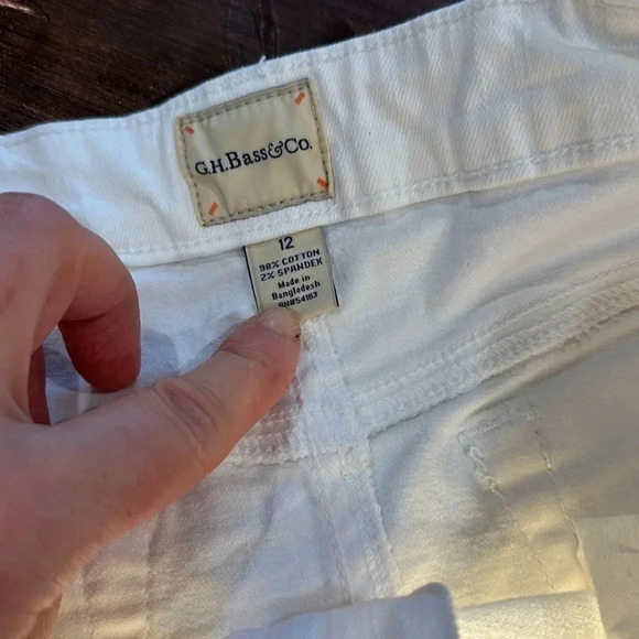 G.H.Bass white denim mini skirt - Picture 7 of 9